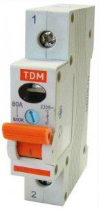 TDM ВН-32 1P выключатель нагрузки 100А  
