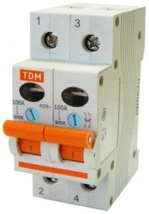 TDM ВН-32 2P выключатель нагрузки 100А  