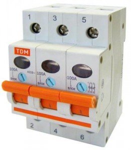 TDM ВН-32 3P выключатель нагрузки 100А  