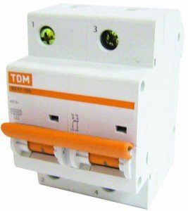 Автоматический выключатель TDM ВА47-100 2P 40А 10кА х-ка С  