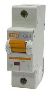 Автоматический выключатель TDM ВА47-125 1P 125А 15кА х-ка С  