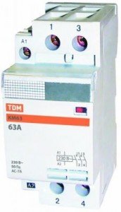 TDM КМ63/2-63А контактор модульный 2НО  
