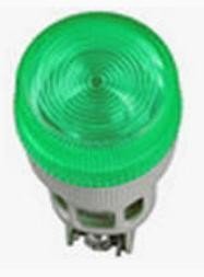 TDM лампа ENR-22 сигнальная d22мм зелен. неон/230В цилиндр  