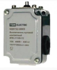 TDM выключатель путевой контактный ВПК-2110Б-У2 10А 660В IP67 