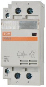 TDM КМ63/2-40А контактор модульный 2НО  