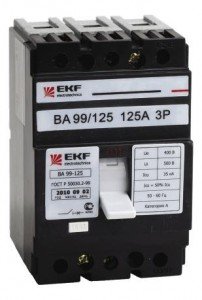 Автоматический выключатель EKF ВА-99 125/16А 3P 25кА 