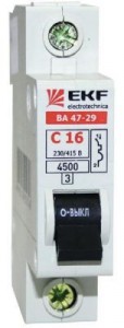 EKF Basic автоматический выкл. ВА 47-29, 1P 20А (C) 4,5кА 