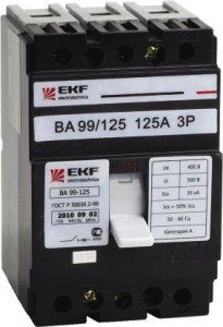 Автоматический выключатель EKF  ВА-99 125/100А 3P 25кА 