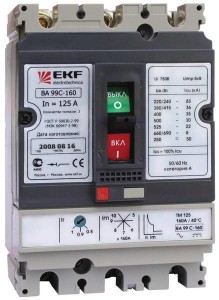 Автоматический выключатель EKF  ВА-99C (Compact NS) 160/80А 3P 36кА 