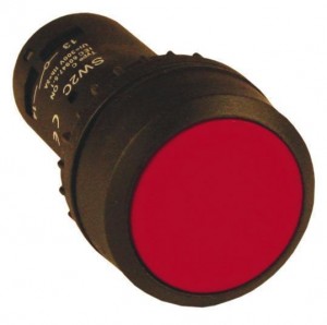 EKF Кнопка SW2C-10D с подсветкой красная NO 24В 