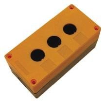 EKF Корпус КП101 пластиковый 1 кнопка желтый 