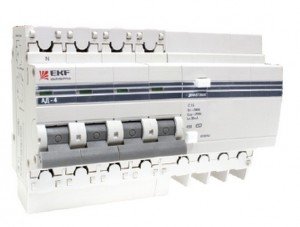 Дифавтомат EKF 4P, 16A/30A, 4,5kA, 400V