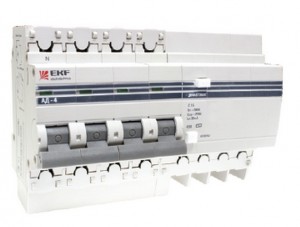 Дифференциальный автомат АД-4 40А/30мА (хар. C, AC, электронный, защита 270В) 4,5кА EKF PROxima