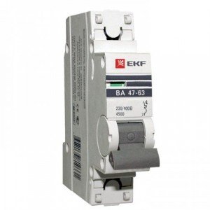 Автоматический выключатель EKF  ВА 47-63, 1P 1А (В) 4,5kA EKF PROxima
