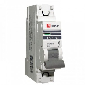 Автоматический выключатель EKF  ВА 47-63, 1P 2А (C) 4,5kA EKF PROxima