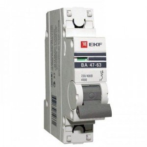 Автоматический выключатель EKF  ВА 47-63, 1P 6А (D) 4,5kA EKF PROxima