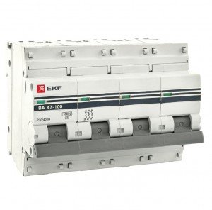 Автоматический выключатель EKF  ВА 47-100, 4P 80А (C) 10kA EKF PROxima