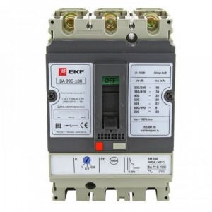 Автоматический выключатель EKF  ВА-99C (Compact NS) 160/125А 3P 36кА EKF PROxima