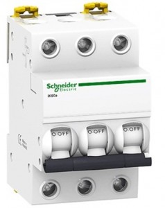 Schneider Acti 9 автоматический выкл. iK60 3P 25А 6кА х-ка С 440В 
