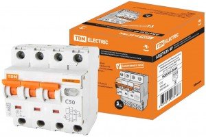 Дифавтомат 4P, 32A/100A, 6kA, 400V