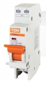 TDM Расцепитель минимального и максимального напряжения РММ47 230В на DIN-рейку  