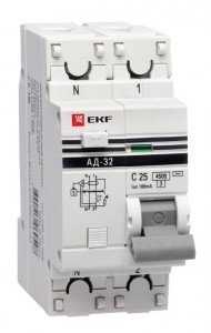 Дифавтомат 2P, 40A/100A, 220-230V