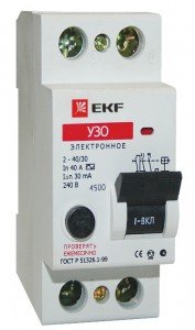 УЗО 2P, 16A/30A, 220-230V