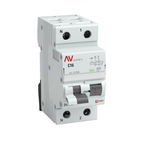 Дифавтомат 2P, 16A/300A, 220-230V