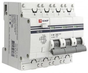 Дифавтомат 4P, 25A/300A, 400V